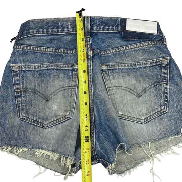 Levi's REDONE Denim Shorts Blue Size 27 - Picture 14 of 15